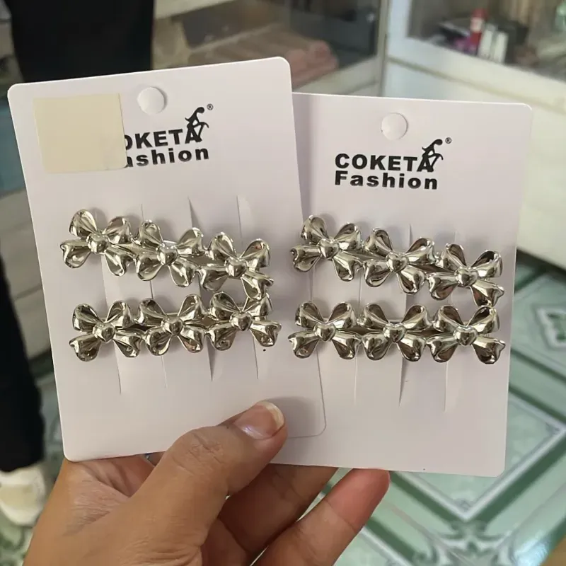 Set de 6 hebillas forma de moño