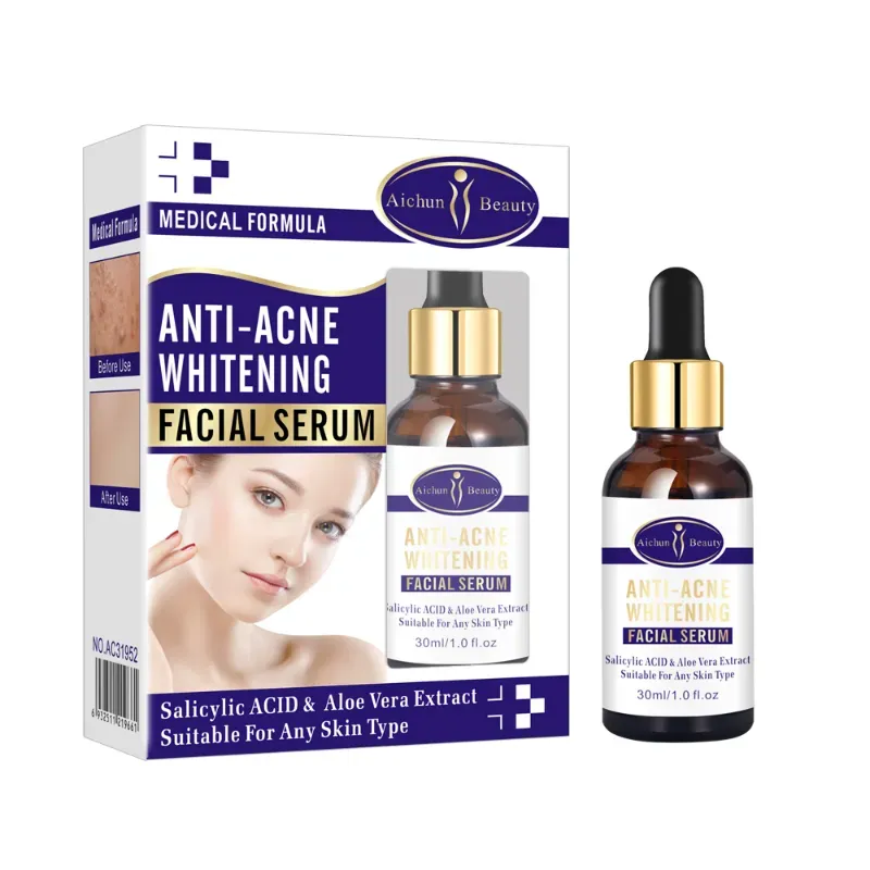 Suero Facial Blanqueador para Eliminar Cicatrices con Aloe Vera y Ácido Salicílico