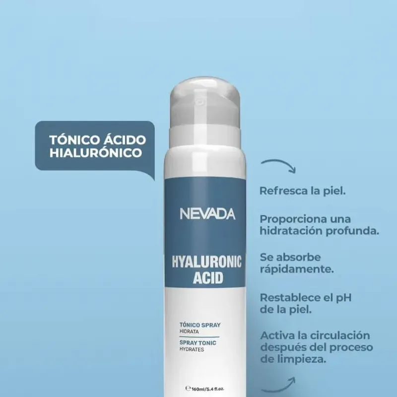 Tonico facial d ácido hialurónico 160ml | Nevada