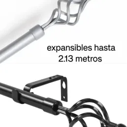 Cortineros metálicos expansibles hasta 2.13m