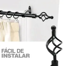 Cortineros metálicos expansibles hasta 3 metros