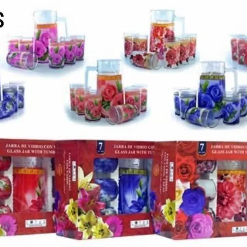 Juego de Jarra + 6 vasos