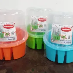 Porta cubiertos con tapa