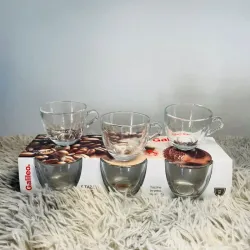 Tasas de café transparentes 