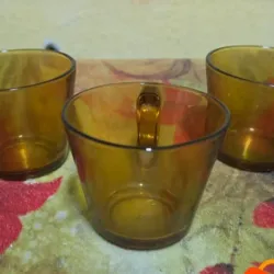 Tasas de té color ámbar (juego de 6)