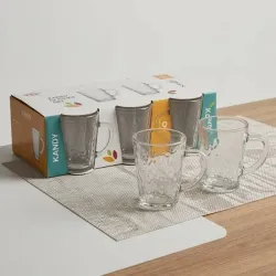 Tasas transparentes (juego de 6)