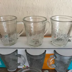 Tasas transparentes (juego de 6)