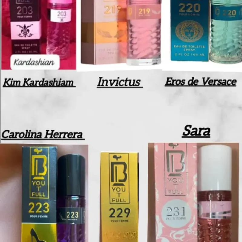 Perfumes x caja de 36u.