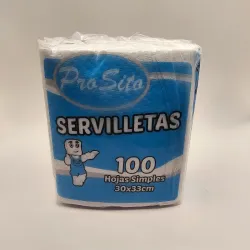 SERVILLETAS 100u