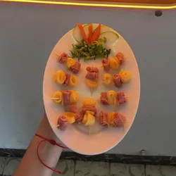 entremés de jamón + queso blanco