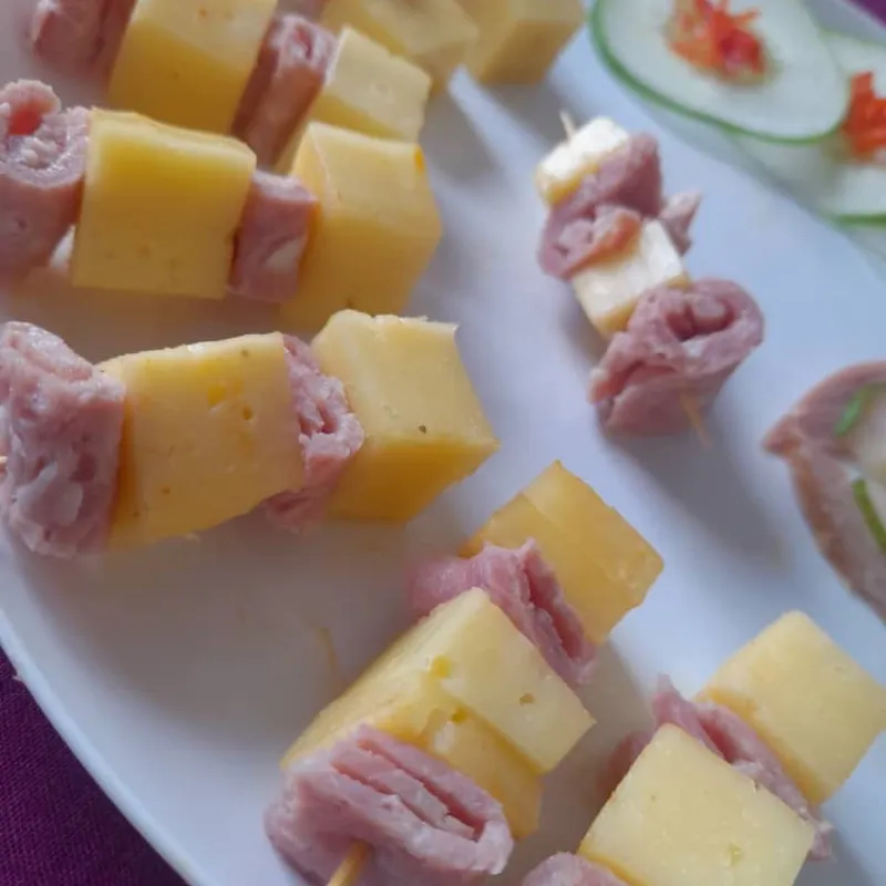 entremés de jamón y queso 