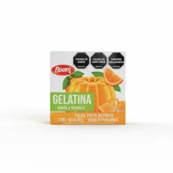 Gelatina naranja (5 porciones )