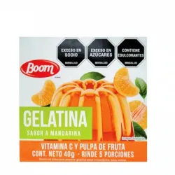gelatina sabor mandarina 40g