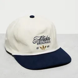 adidas Originals Masterpiece strapback in cream and navy