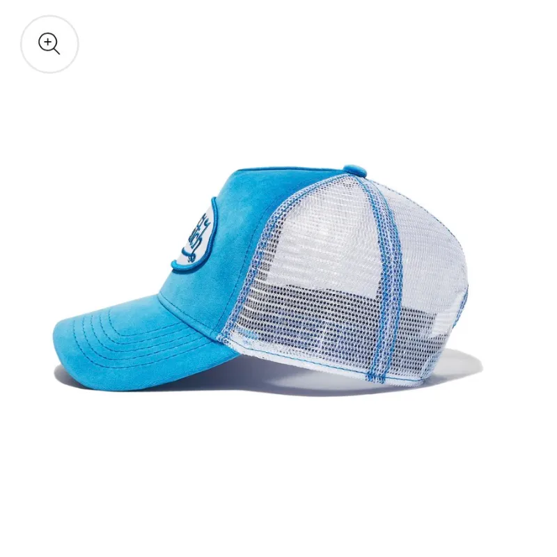 BLUE CRUSH VELVET TRUCKER HAT