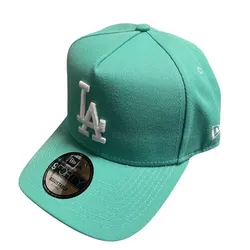New Era 9FIFTY LA Dodgers Snapback Hat Ir › Cream Green