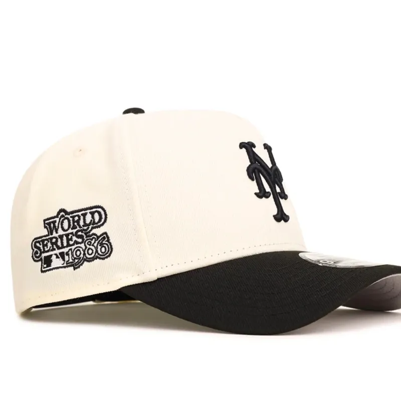 NEW ERA New York Mets Chrome Black 2 Tone 1986 World Series 9Forty A-Frame Snapback