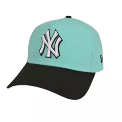 New Era New York Yankees 9FORTY A- Ir > Frame Snapback Hat-Teal/Black