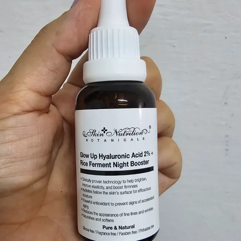 🩶Serum Facial Nocturno de Ácido Hialurónico al 2% y Fermento de Arroz 🍚 