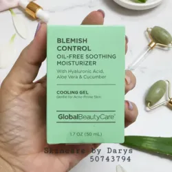 Crema Facial Oil Free en gel de Ácido Hialuronico, Aloe Vera y Pepino