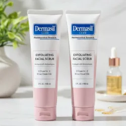 🧴 Dermasil Labs – Exfoliating Facial Scrub Con Vitamina C & Niacinamida 🍊✨
