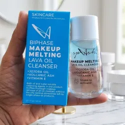 Desmaquillante Bifasico con Aceite de Jojoba, Vitamina E y Ceniza Volcánica
