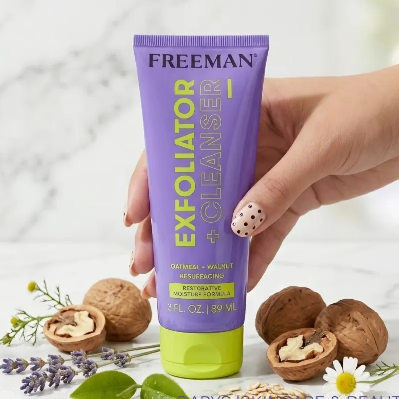 💜✨ Exfoliante facial + limpiador con avena y nuez💜✨