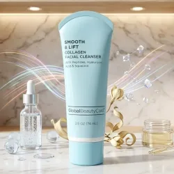 Limpiador Facial de Colágeno con Péptidos, Ácido Hialurónico y Escualano Global Beauty Care