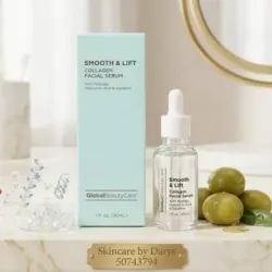 Serum Facial de Colágeno con Péptidos, Ácido Hialurónico y Escualano