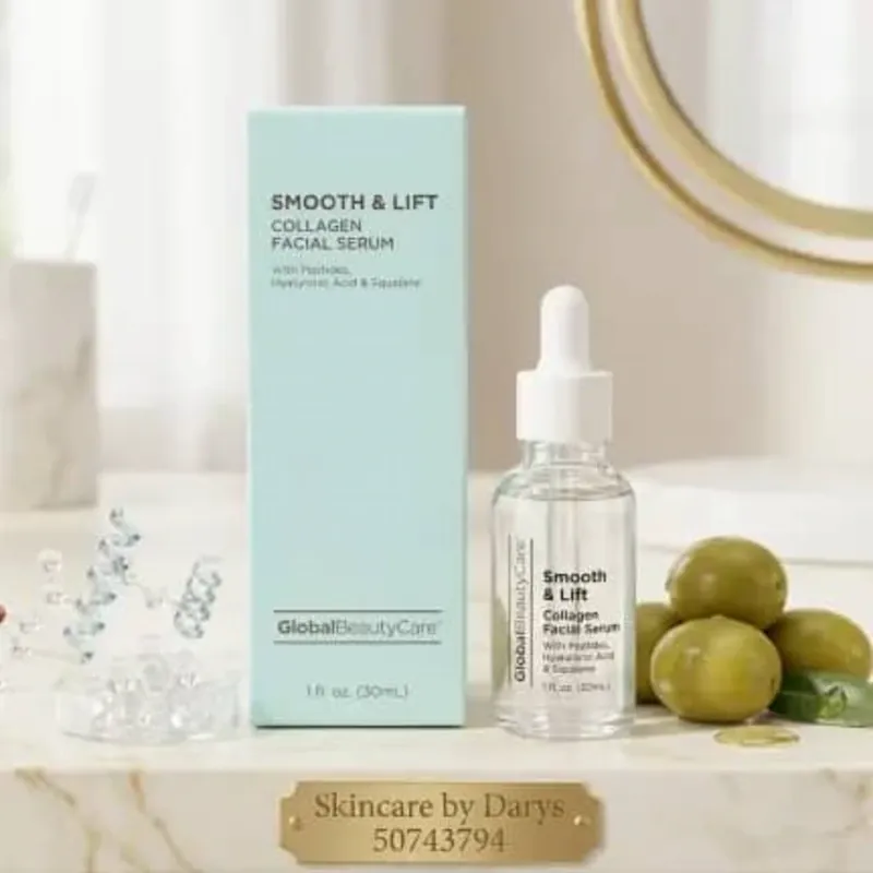 Serum Facial de Colágeno con Péptidos, Ácido Hialurónico y Escualano