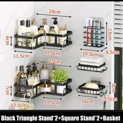 5 piezas de organizador para baño