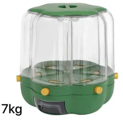 👑dispensador giratorio para granos con seis compartimentos