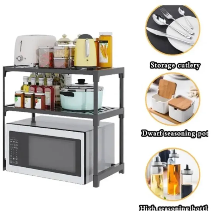 Estante organizador para microondas