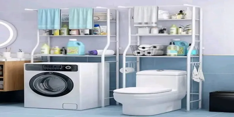 Estantes para encima de la lavadora y la tasa del baño ✅