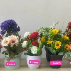 👑Flores artificiales en maceta