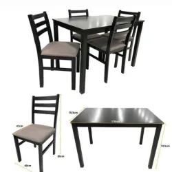 Juego de comedor de madera