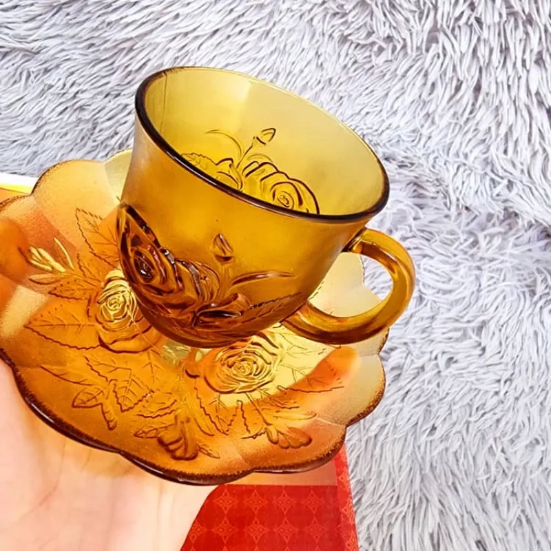 Juego de tasas de café con leche