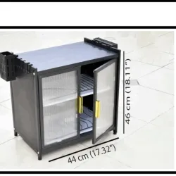 Plateros de 2 niveles con puerta para encima de las mesetas de metal