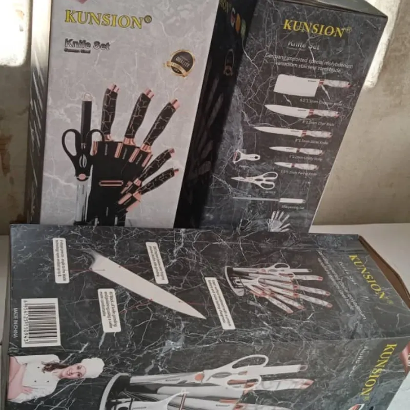 Set de cuchillos con base giratoria