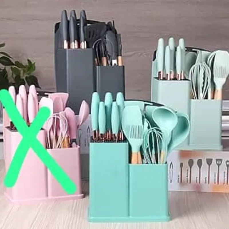 Set de utensilios de silicona