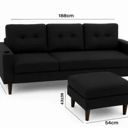 Sofa con mesa de centro