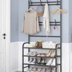 Zapateras con colgadores de metal con tornillo 