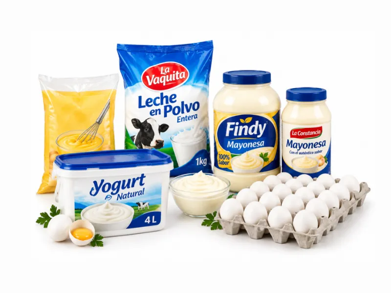 Lácteos, mayonesa y Huevos 🥚