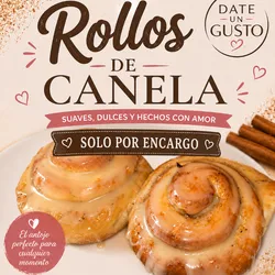 Rollos de Canela y leche condensada