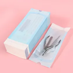 Bolsas azules / transparente para esterilizar herramientas