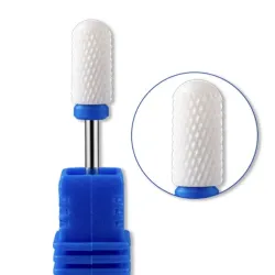 Broca de cerámica redonda azul