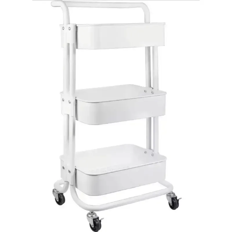 Carrito auxiliar 3 niveles (blanco)
