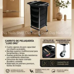Carrito auxiliar de peluquería
