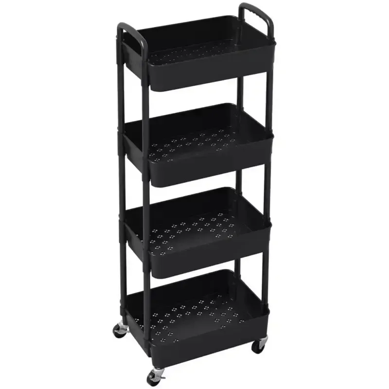 Carrito organizador 4 niveles (negro)