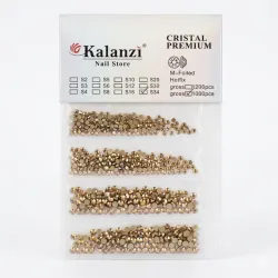 Cartera piedras doradas